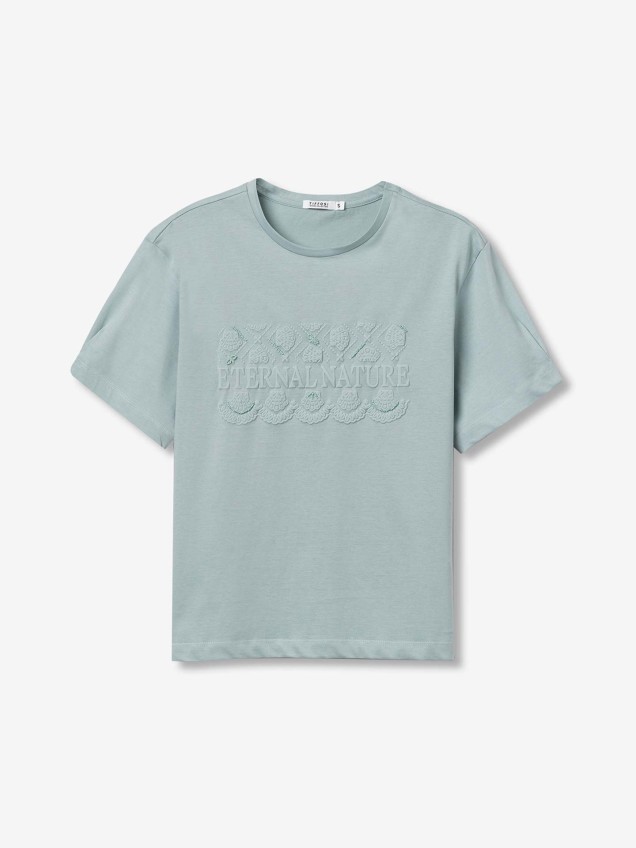 T-shirt com Estampado Floral
