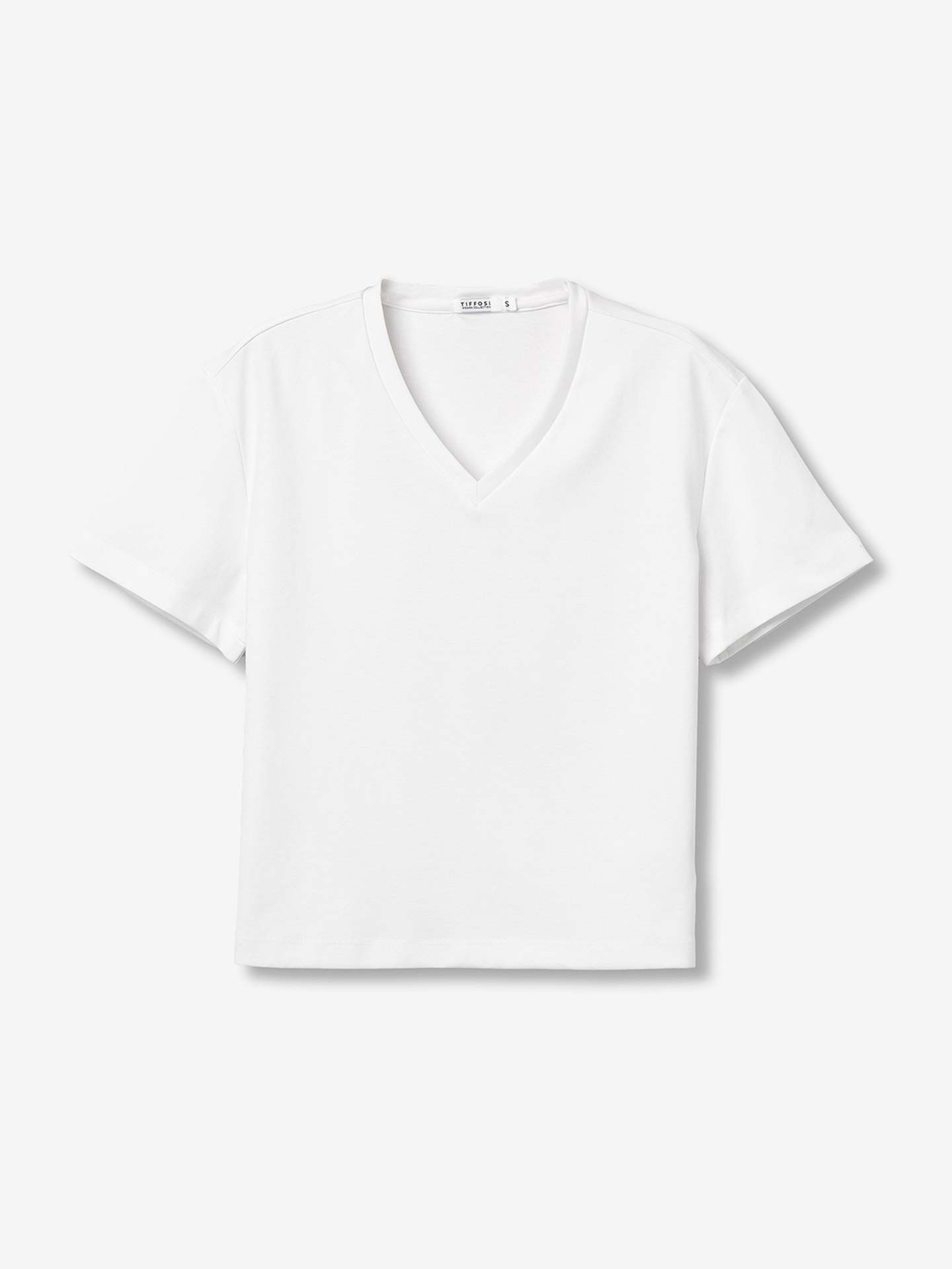 T-Shirt com Decote em V