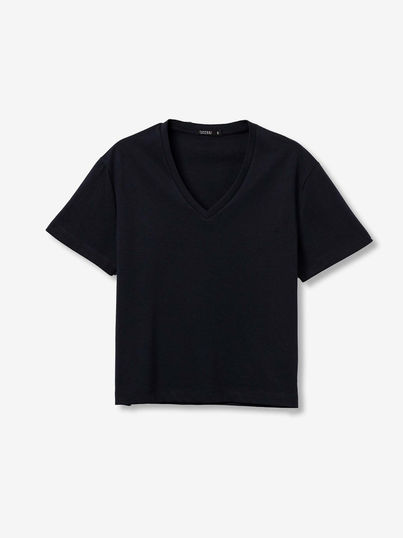 T-Shirt com Decote em V