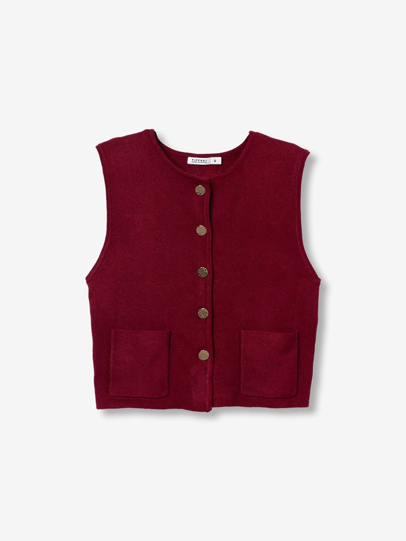 Colete de Malha com Bot�es