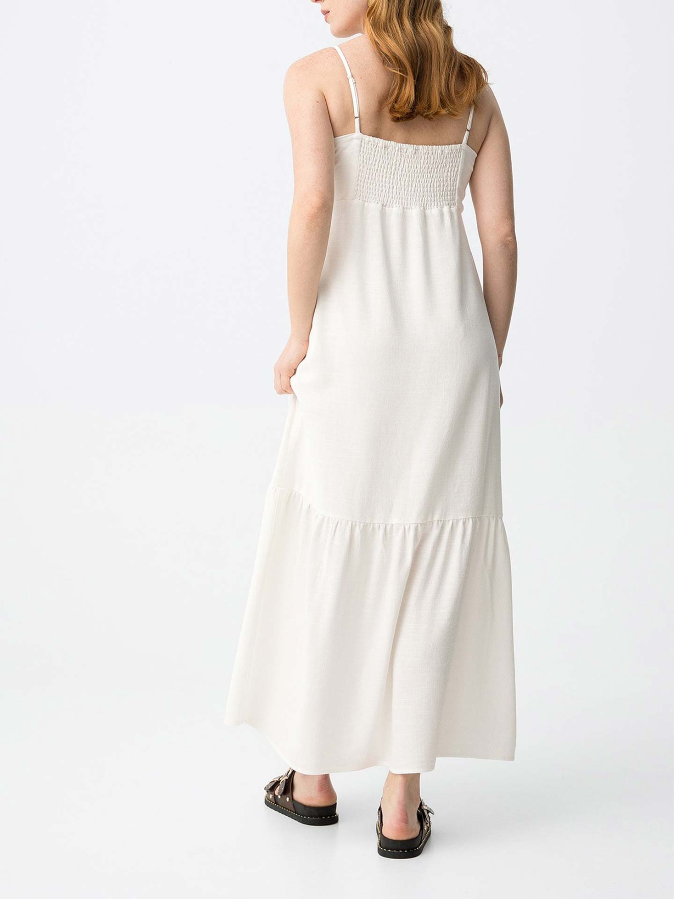 Vestido Comprido com Rendado