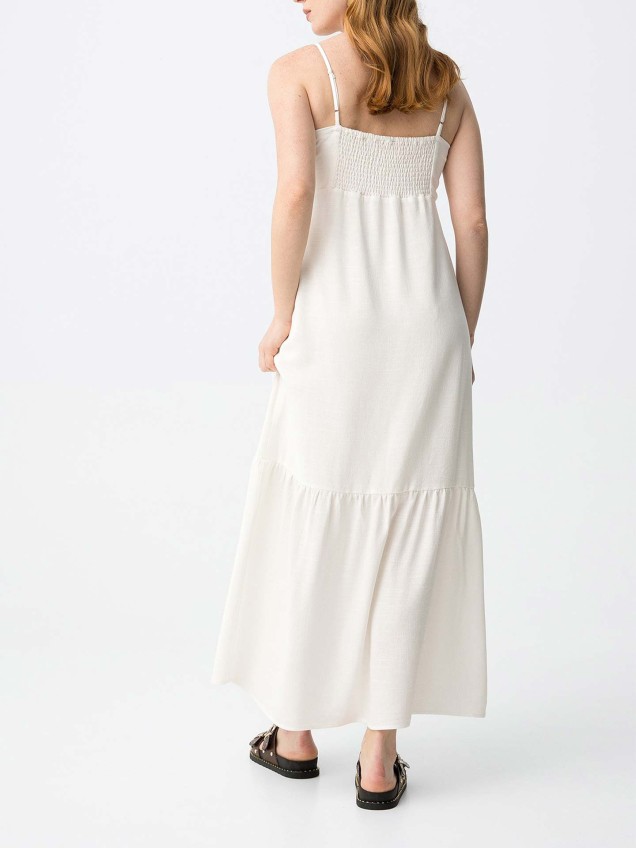 Vestido Comprido com Rendado