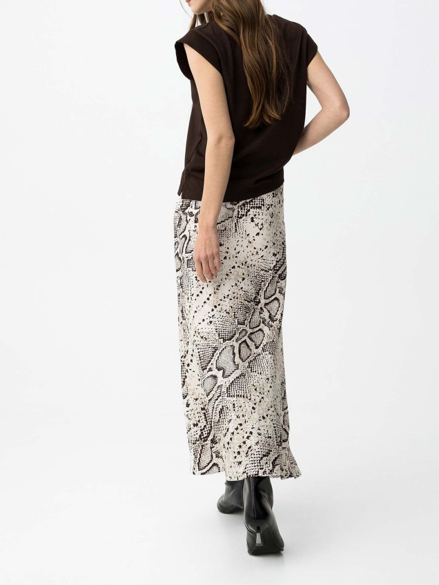 Saia Midi Fluida Acetinada