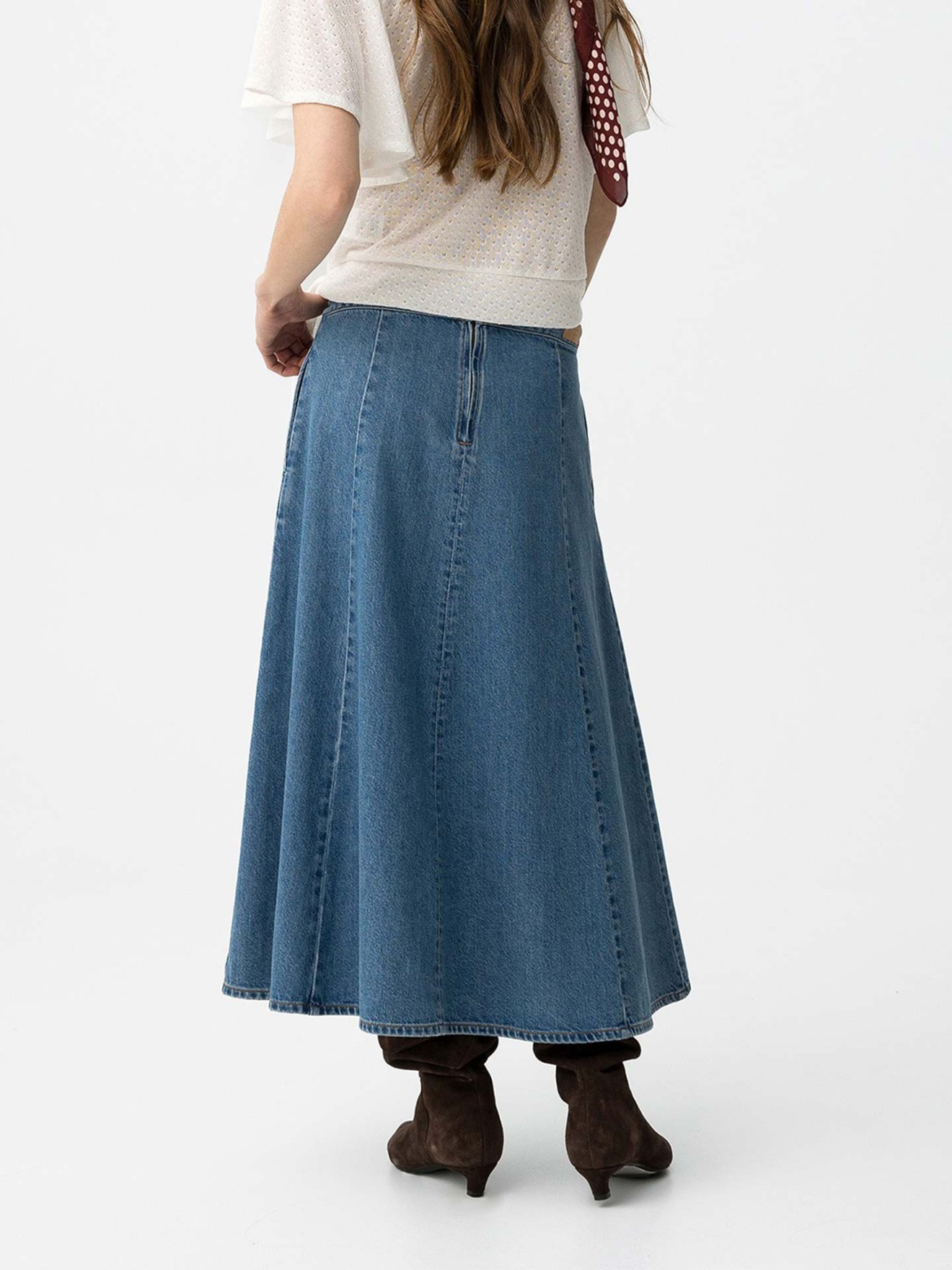 Saia de Ganga Comprida Evasé