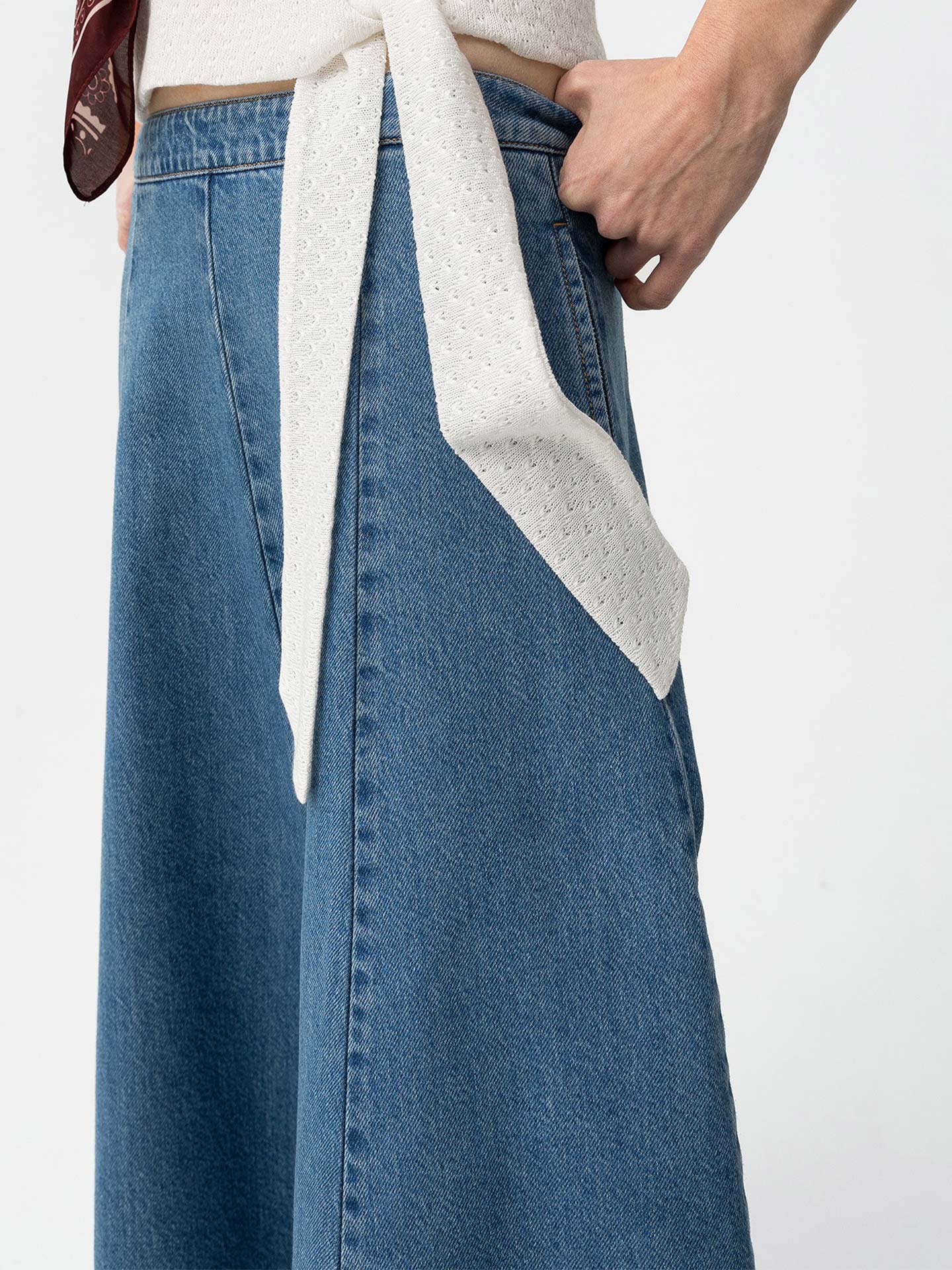 Saia de Ganga Comprida Evasé