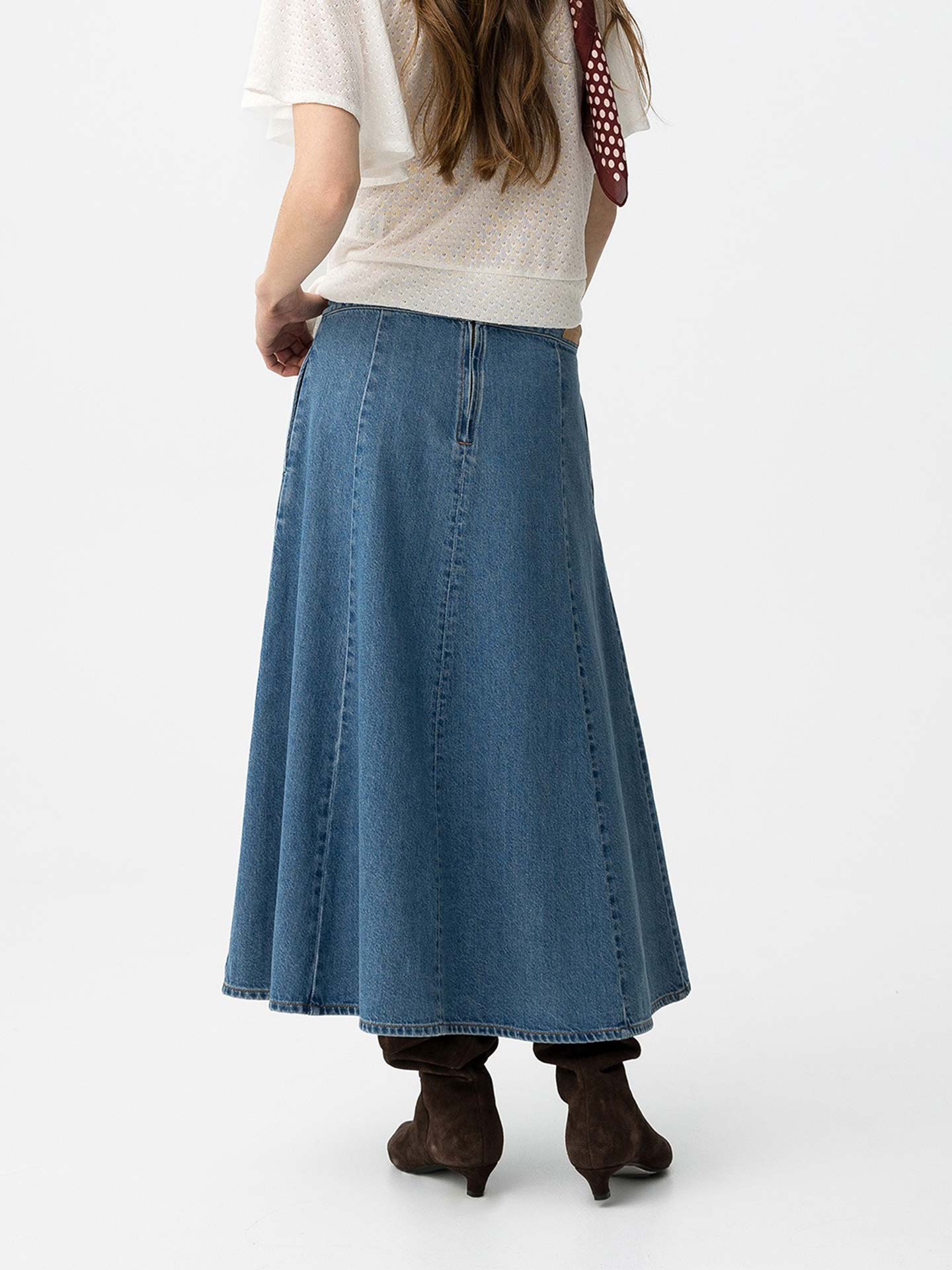 Saia de Ganga Comprida Evasé