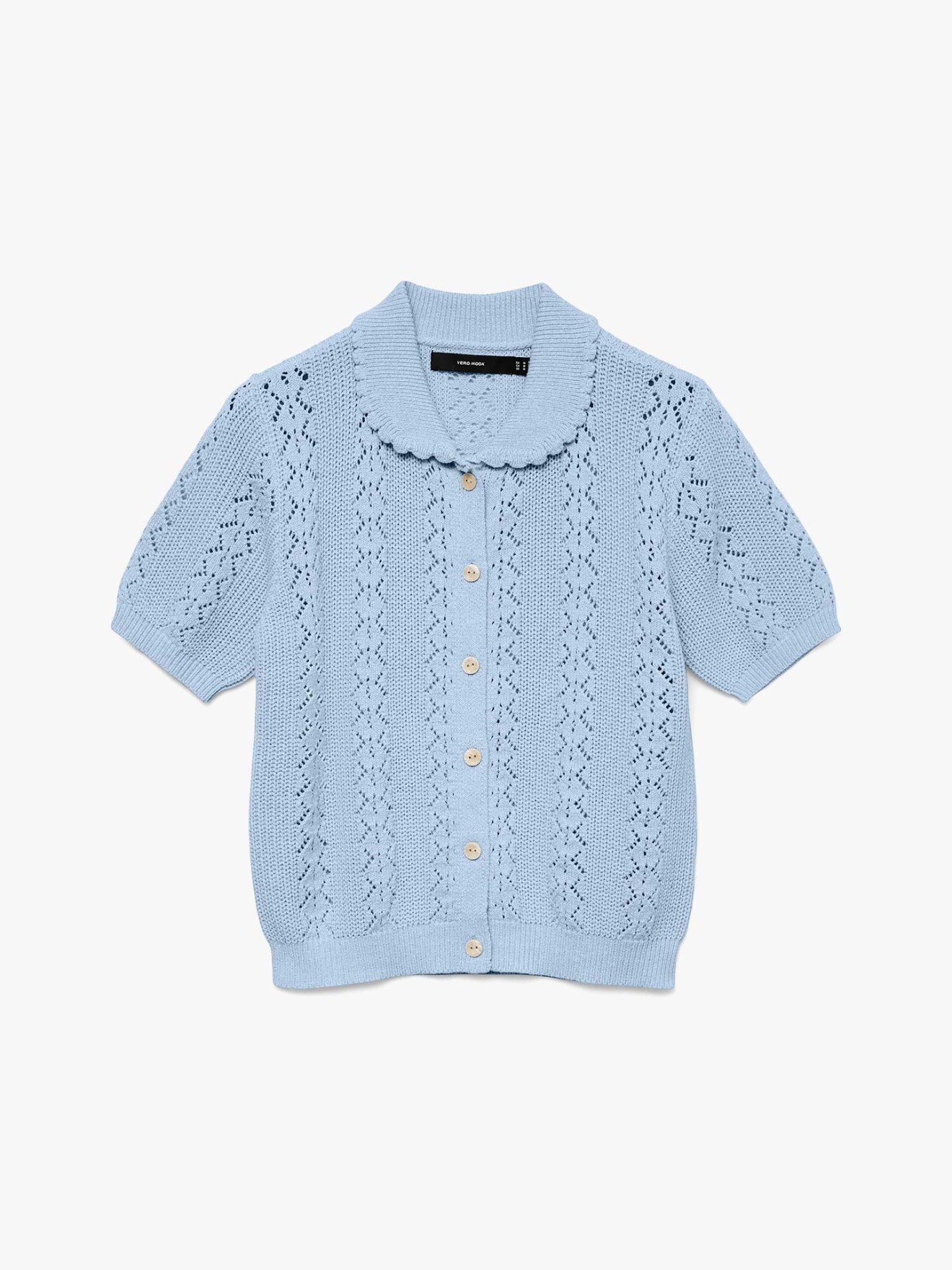 Polo de Malha em Ponto Ajour