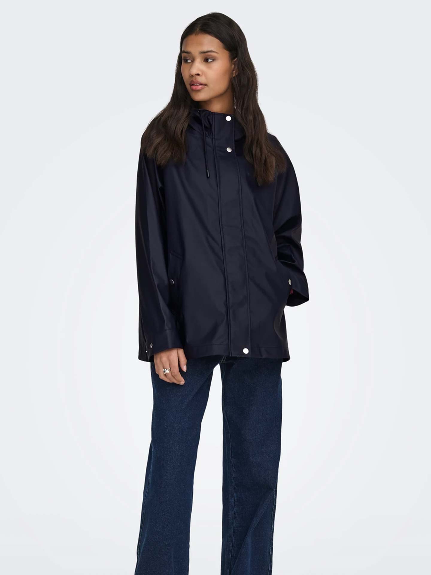 Parka Impermeável com Capuz