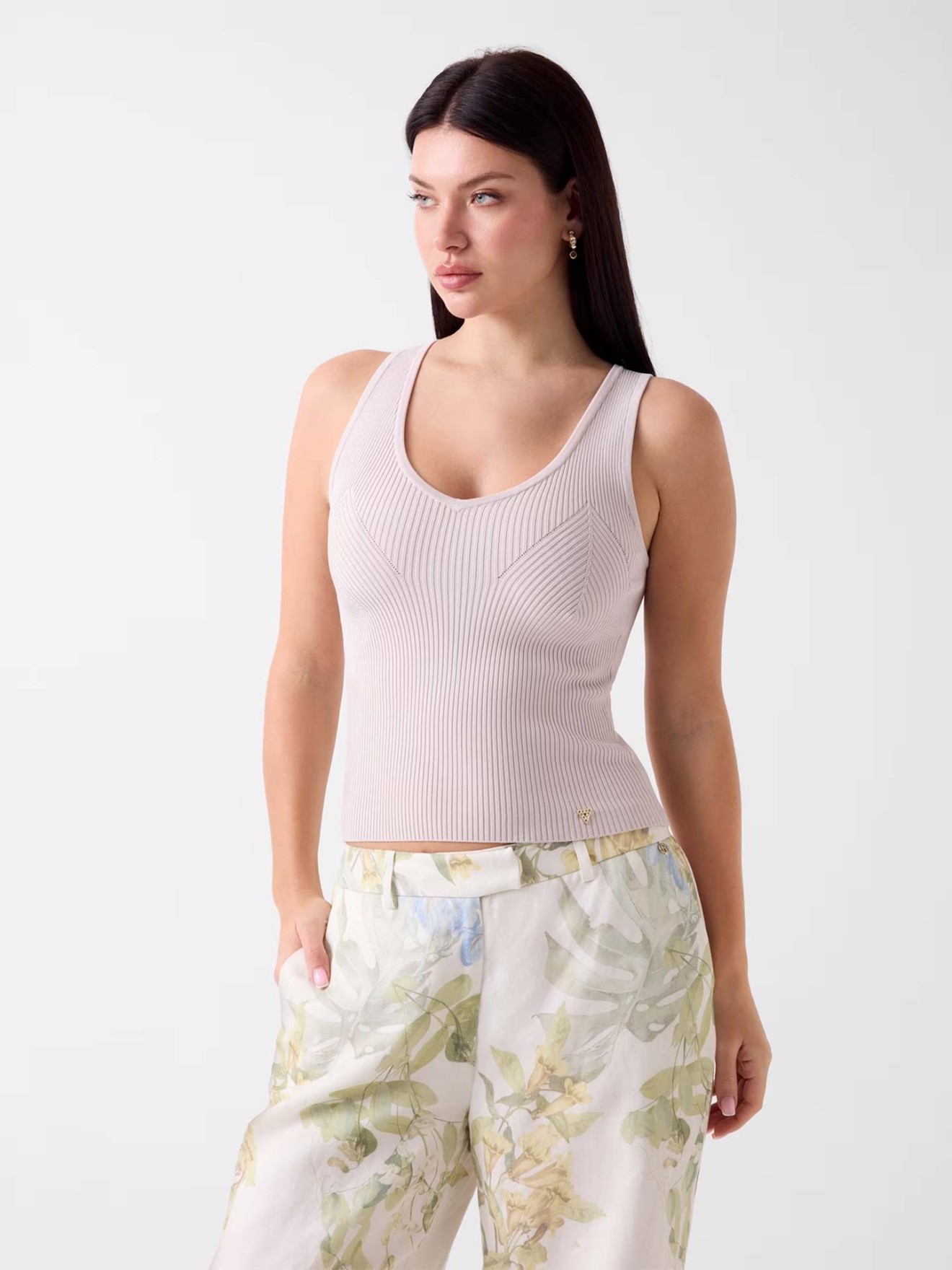 Top de Malha Canelada Stella