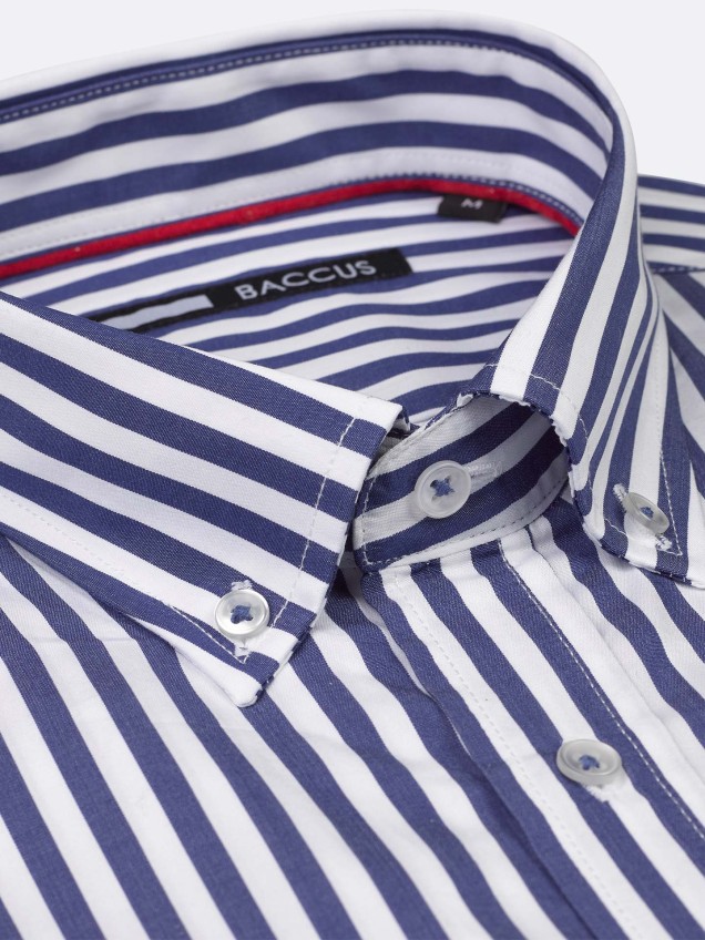 Camisa de Manga Comprida às Riscas