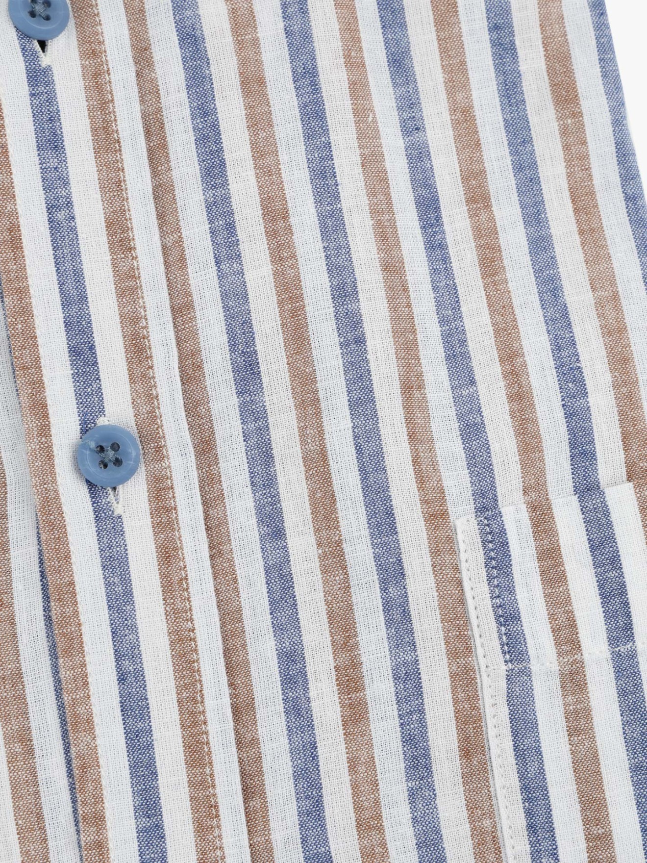 Camisa de Manga Curta às Riscas