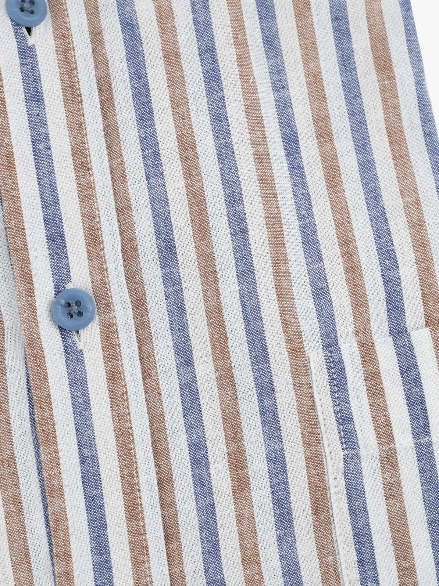 Camisa de Manga Curta às Riscas