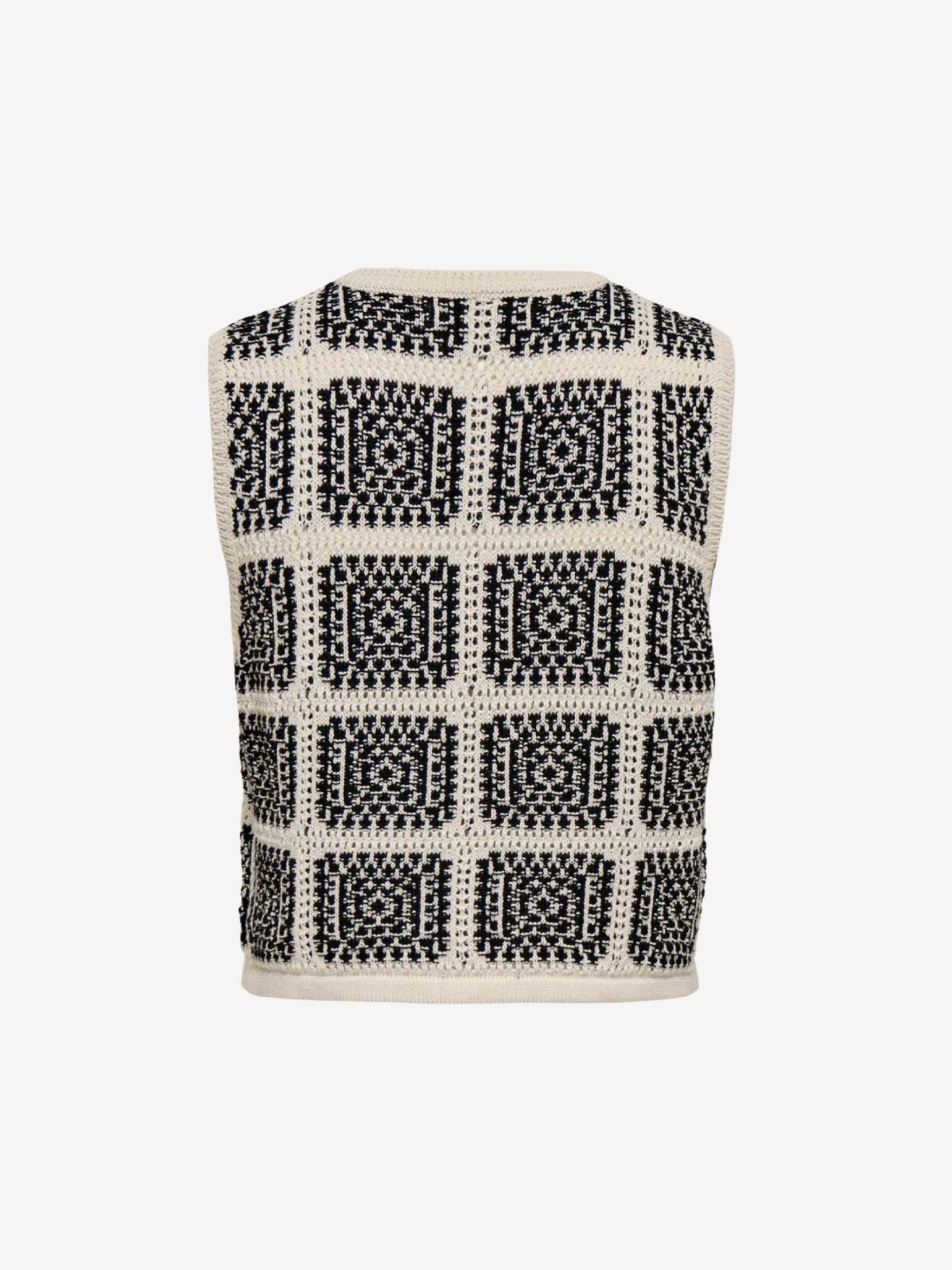 Colete de Malha em Crochet