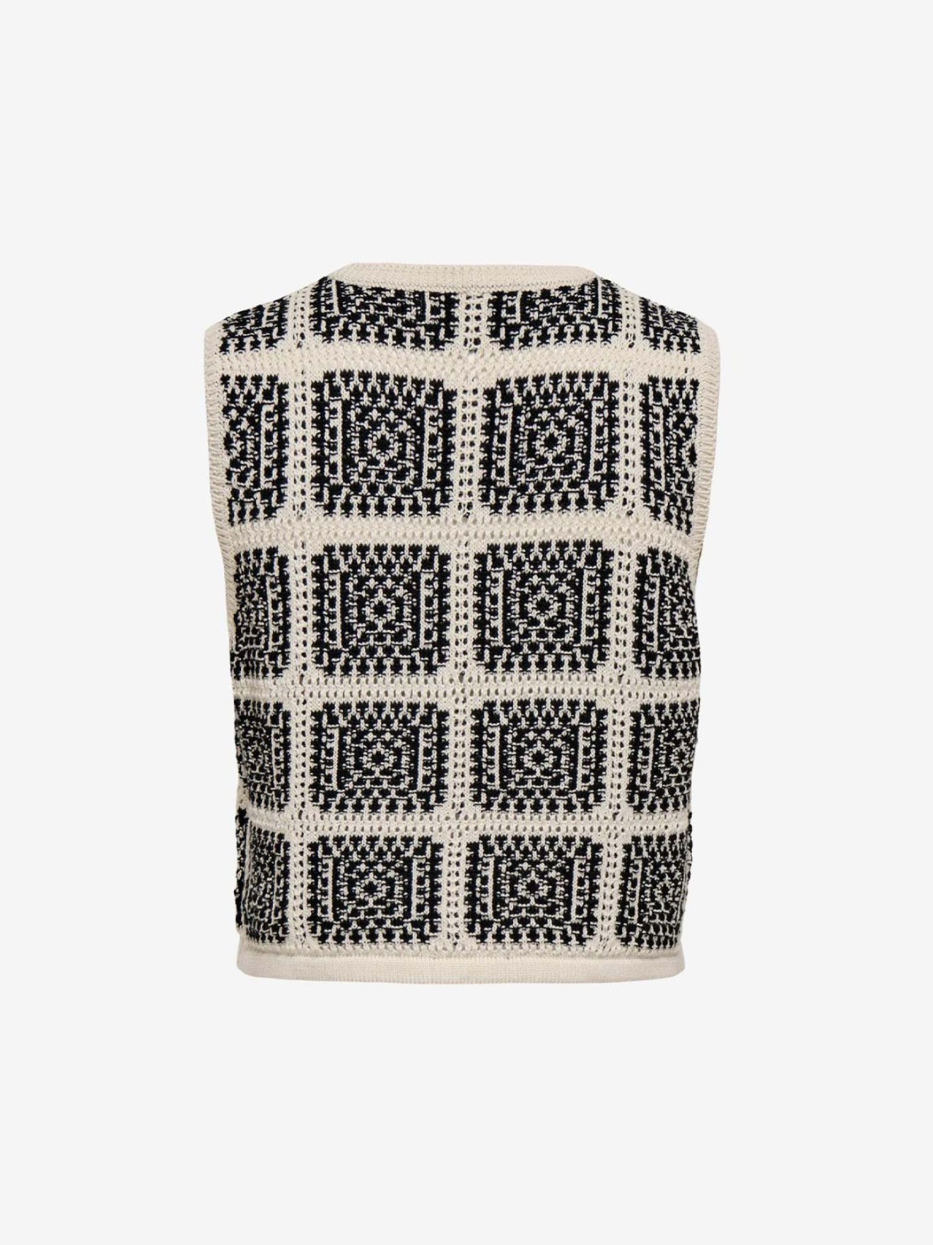 Colete de Malha em Crochet