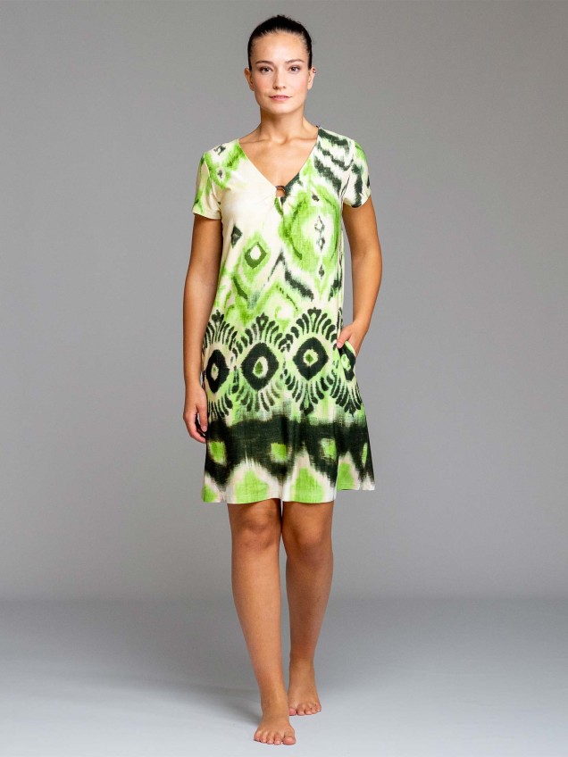 Vestido de Praia Estampado