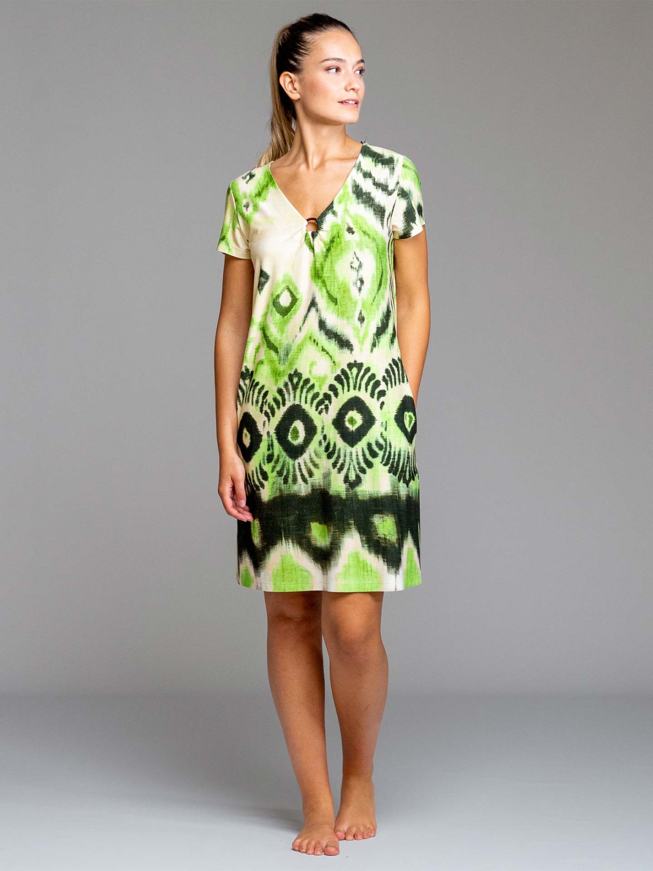 Vestido de Praia Estampado