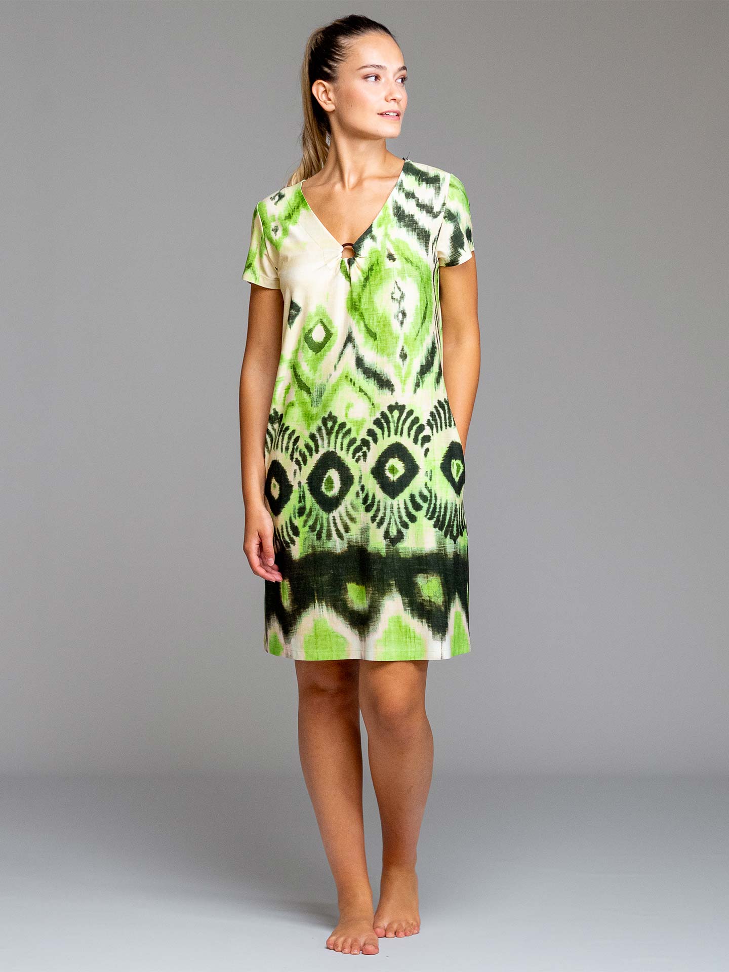 Vestido de Praia Estampado