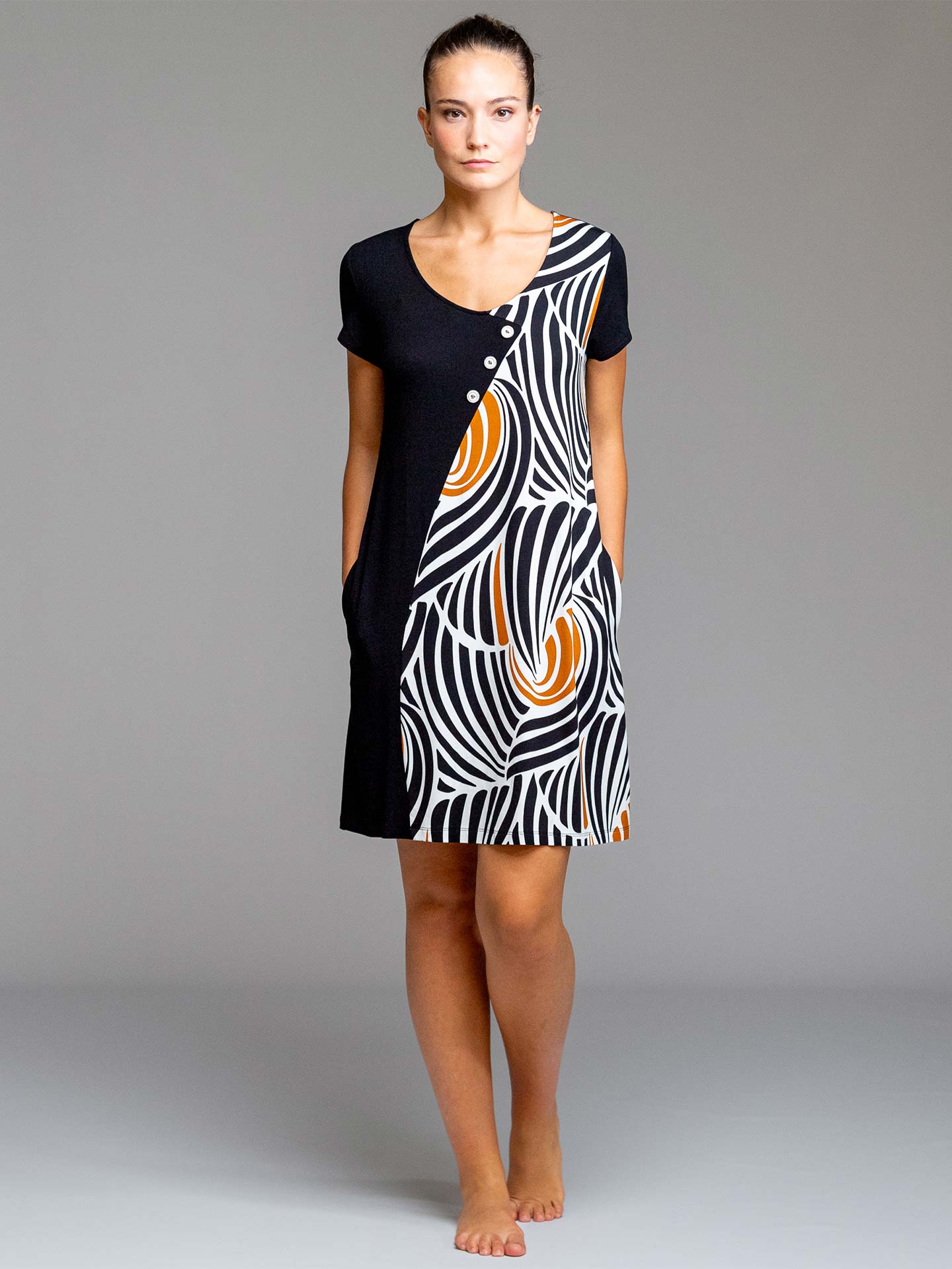 Vestido de Praia com Padrão