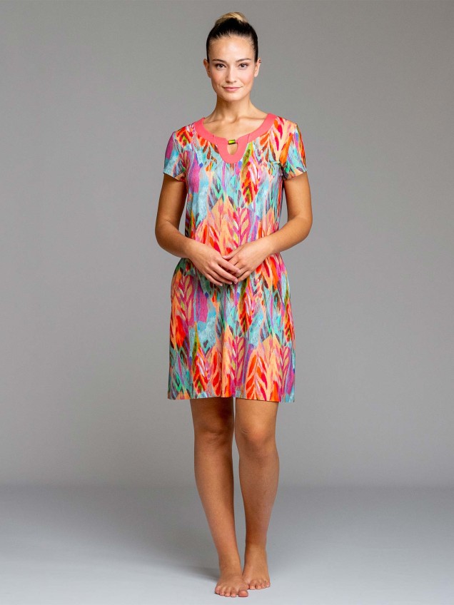 Vestido de Praia Estampado