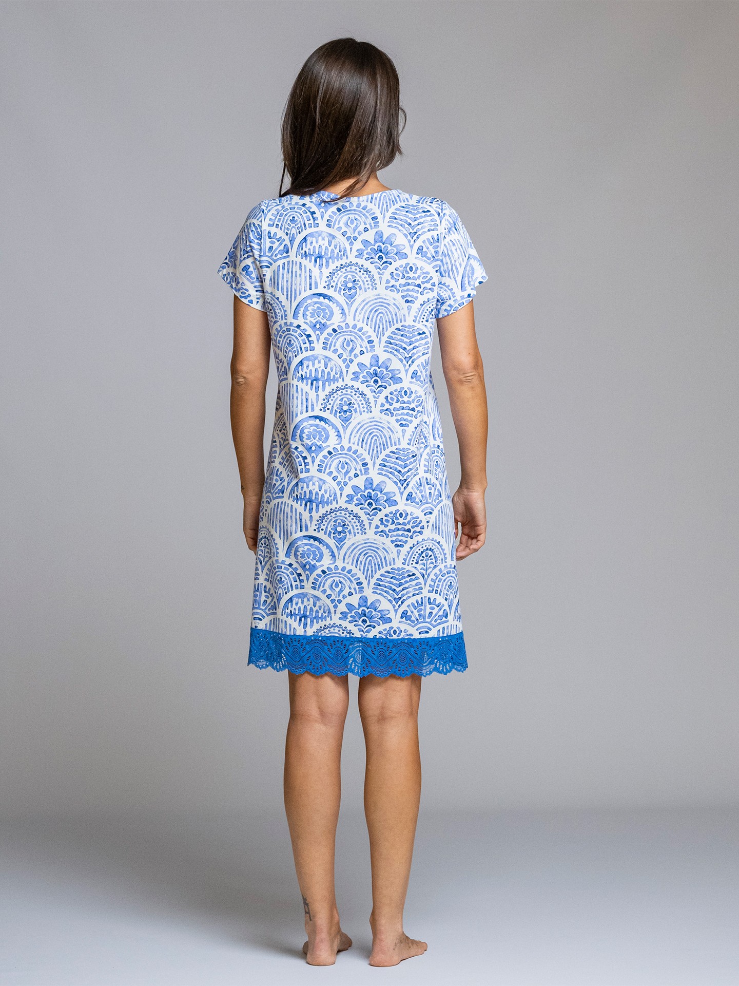 Camisa de Noite Estampada