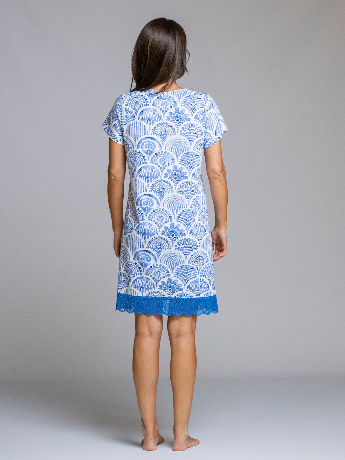 Camisa de Noite Estampada