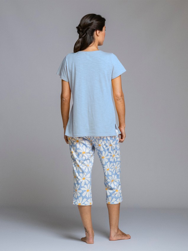 Pijama com Manga Curta e Calças