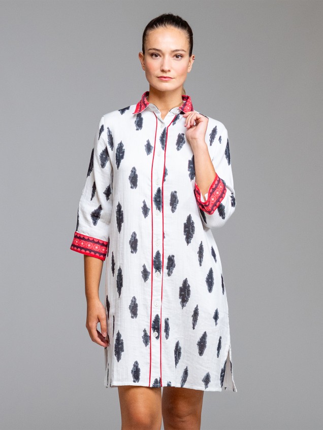 Vestido de Praia Estampado