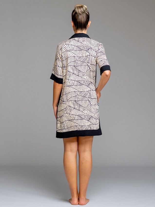 Vestido de Praia com Padrão