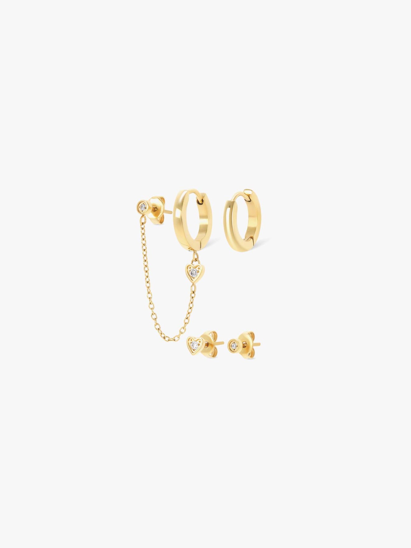 Set de Brincos Golden Four