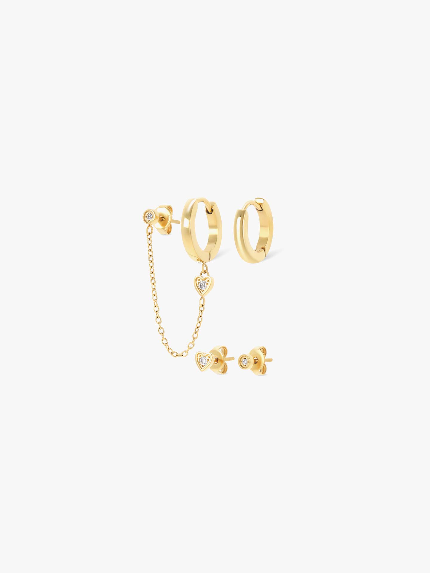 Set de Brincos Golden Four
