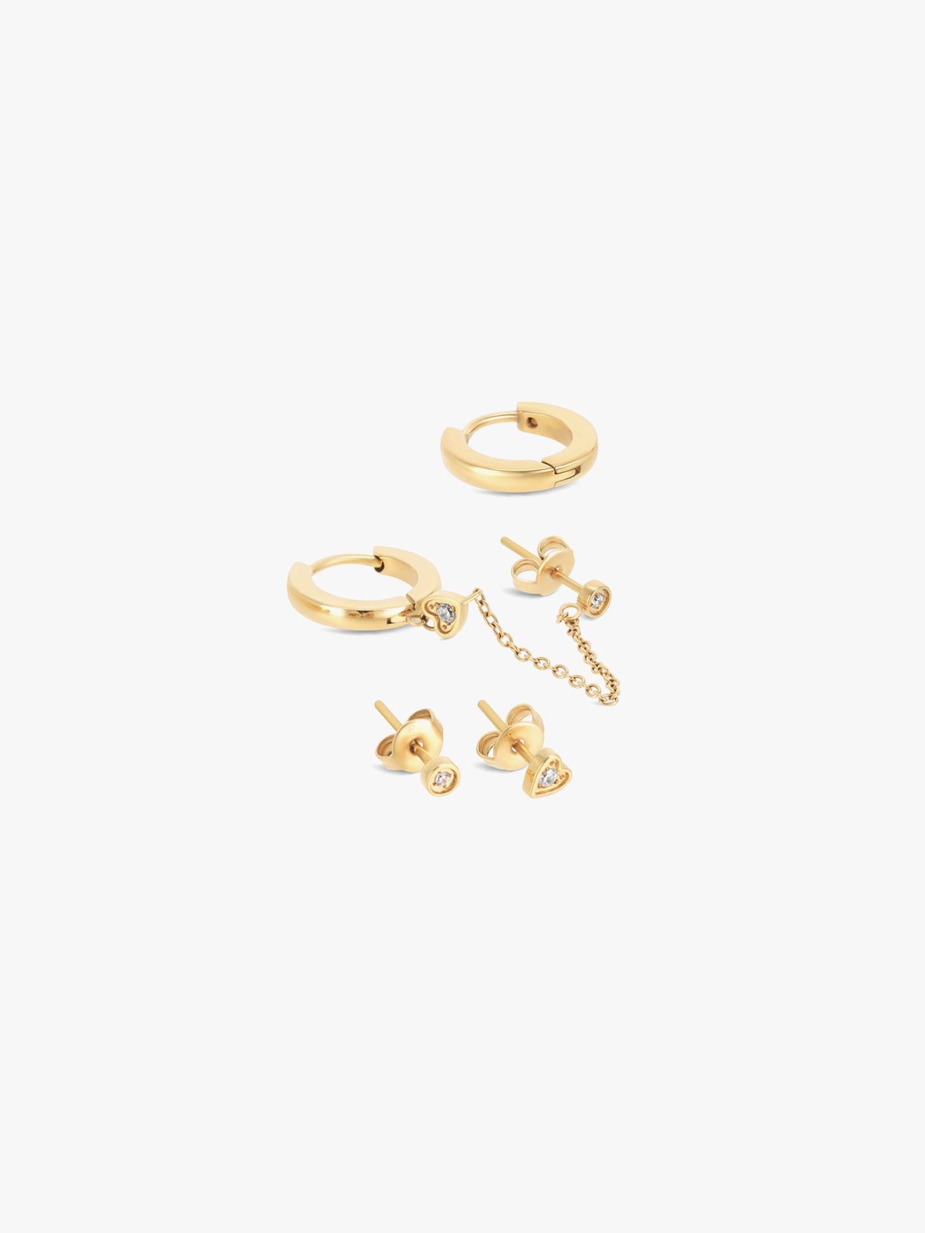 Set de Brincos Golden Four