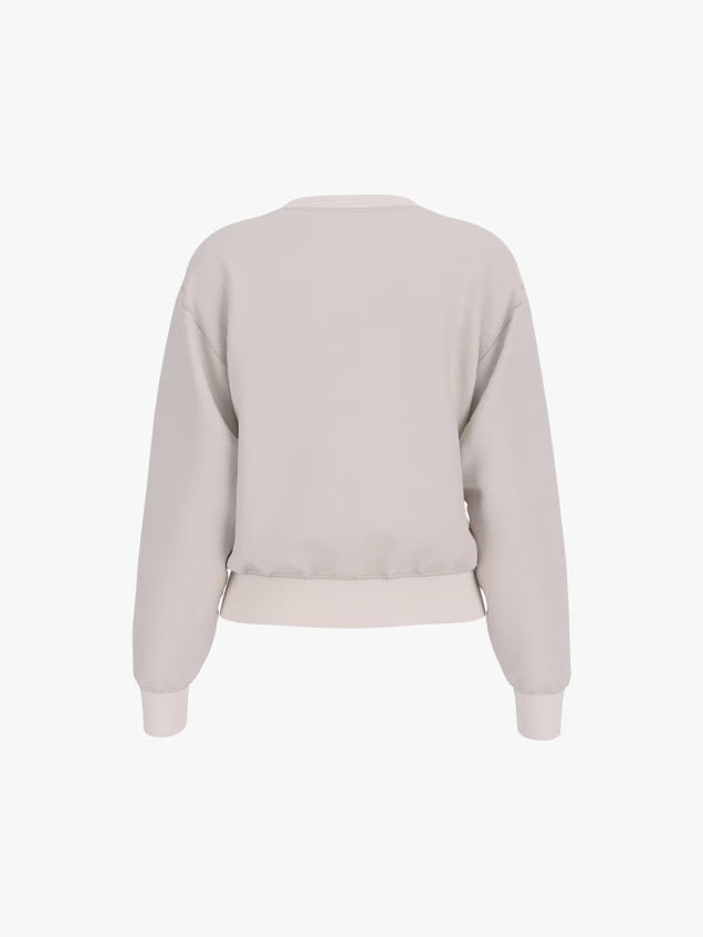 Sweatshirt com Logótipo em Renda