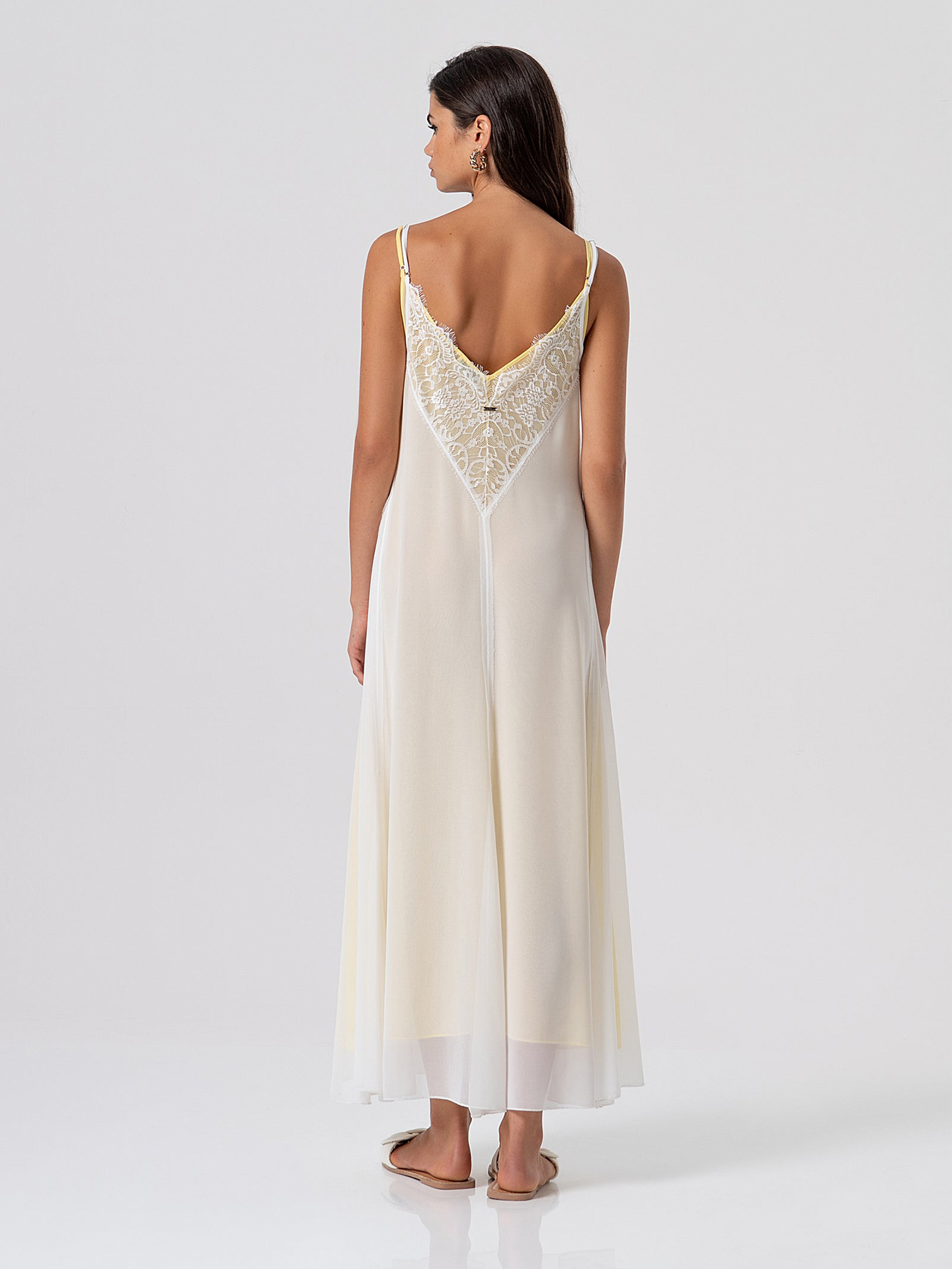 Vestido Comprido de Georgette