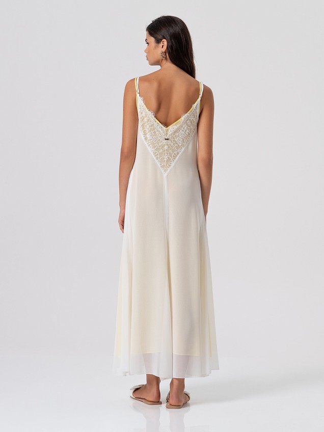 Vestido Comprido de Georgette