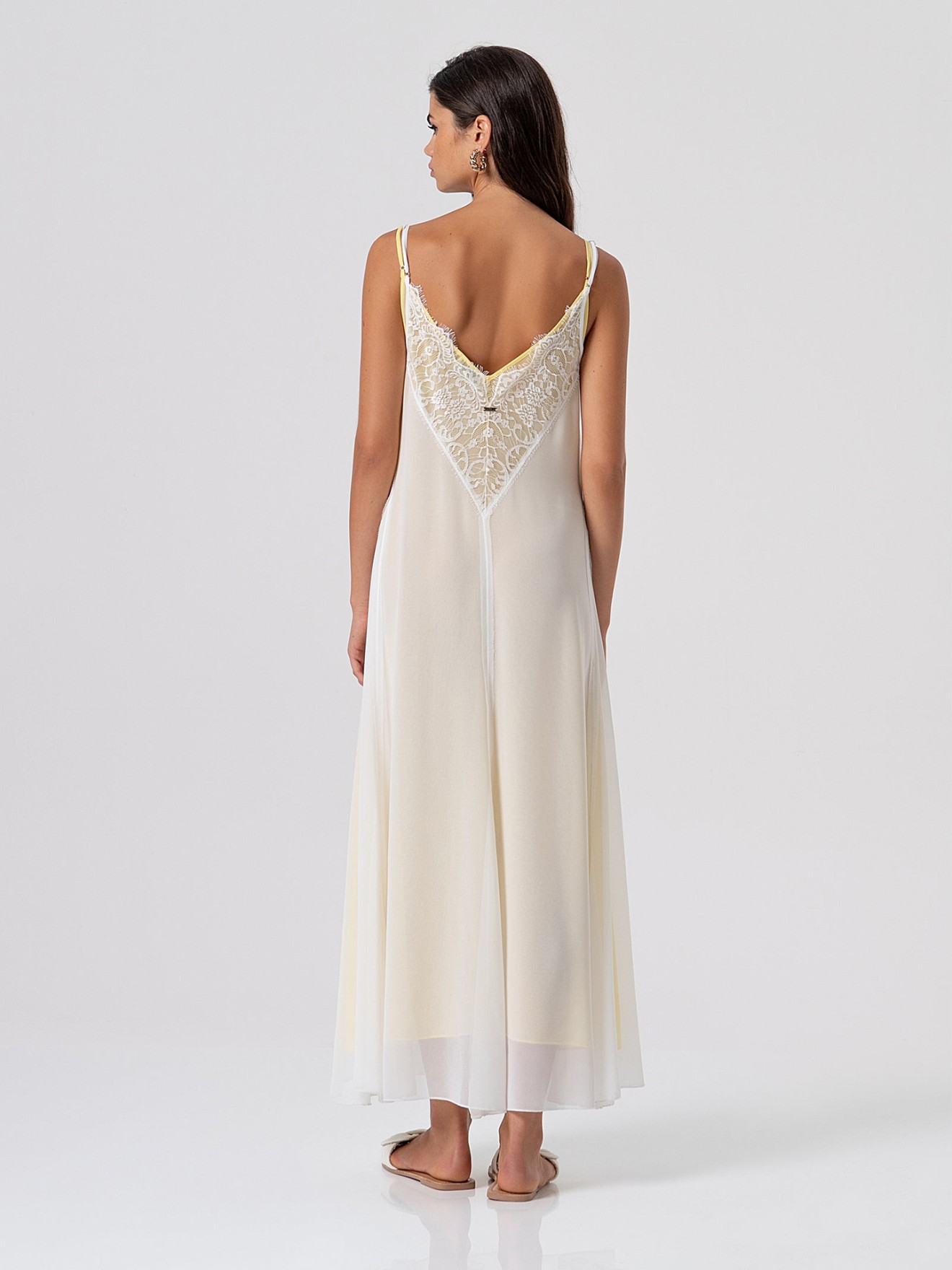 Vestido Comprido de Georgette