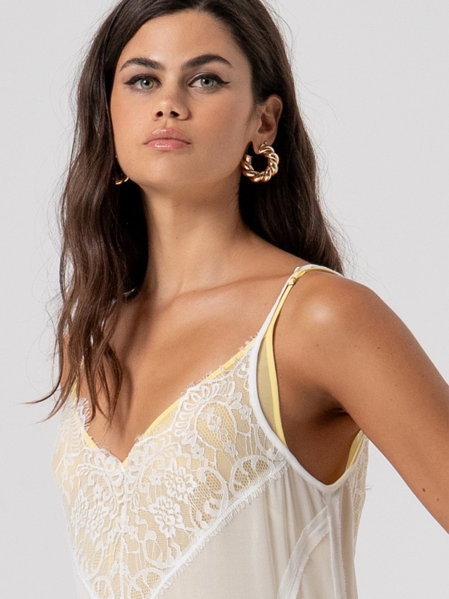 Vestido Comprido de Georgette