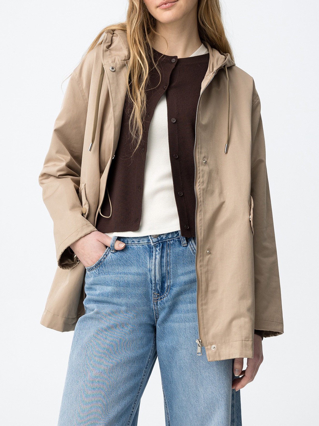 Parka com Capuz Ajust�vel