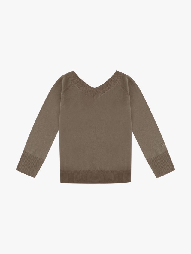 Camisola de Malha com Decote em V