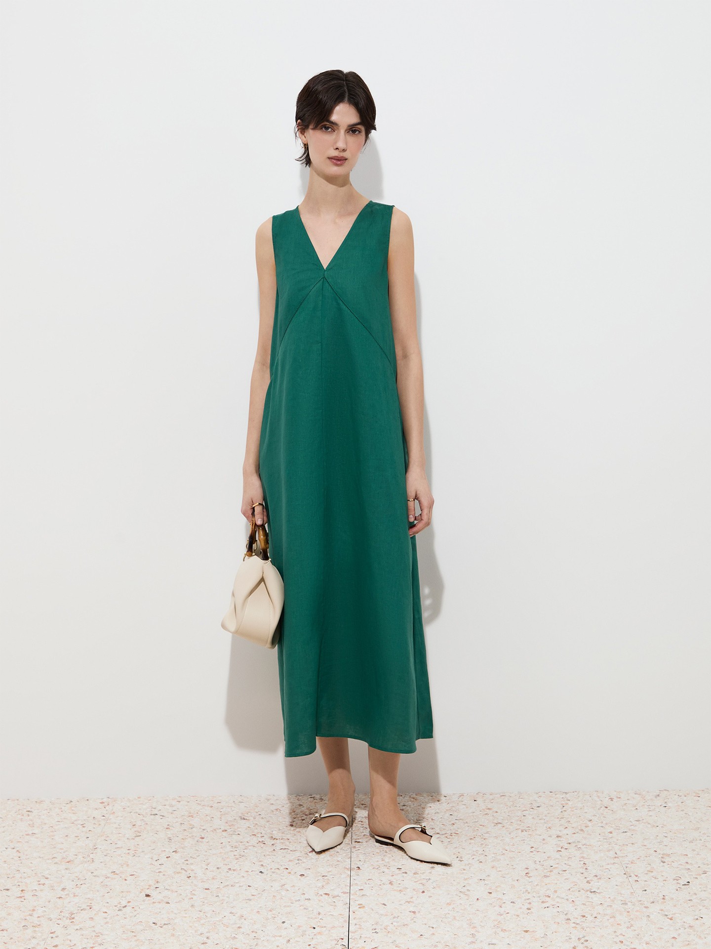 Vestido Comprido de Linho