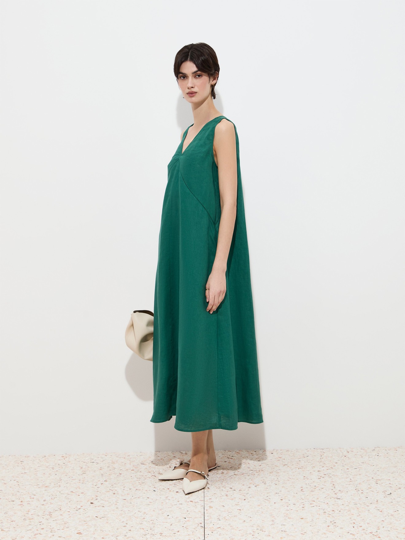 Vestido Comprido de Linho