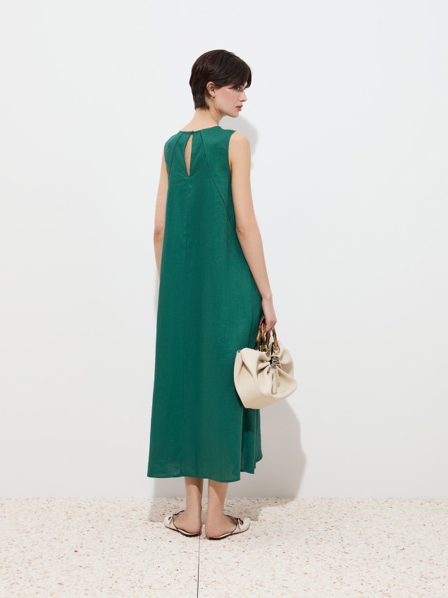 Vestido Comprido de Linho
