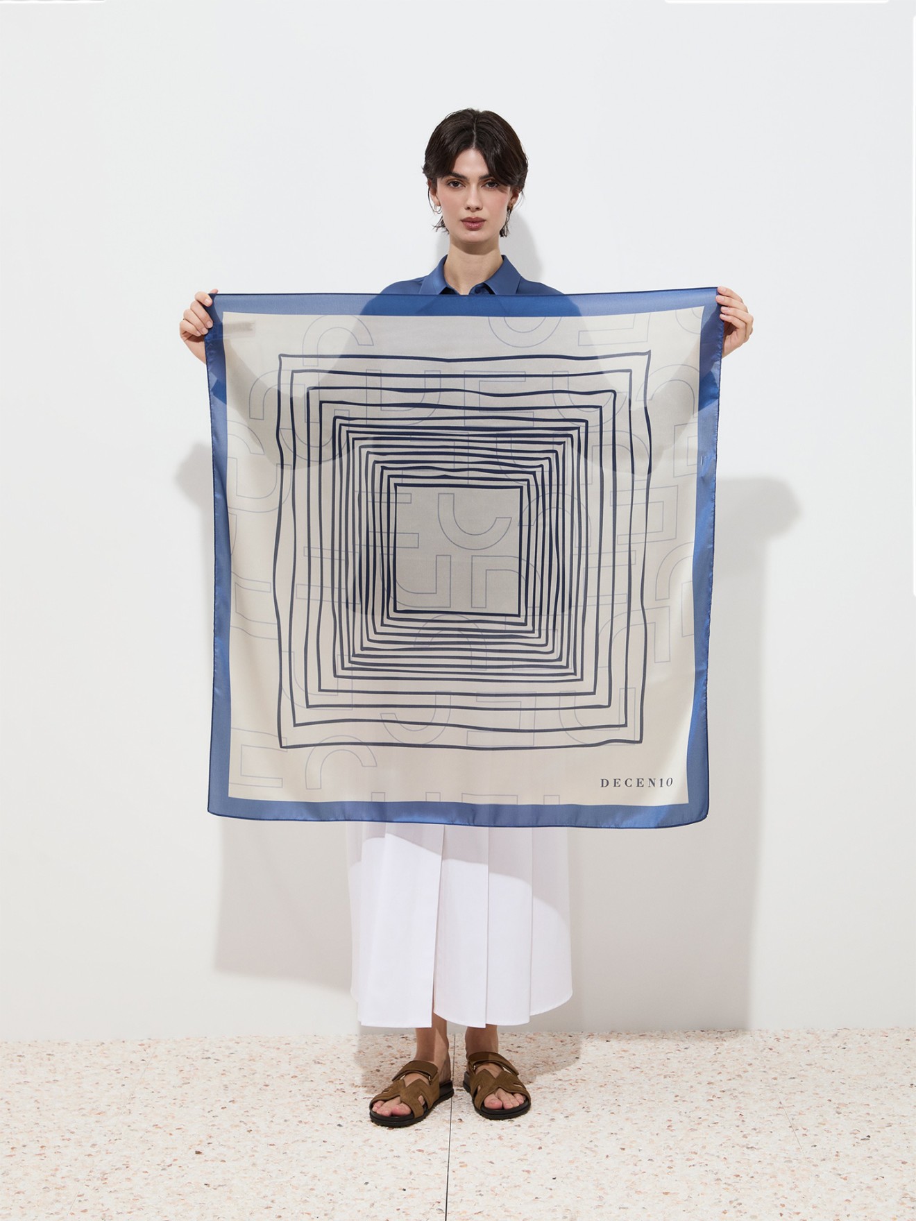 Len�o Quadrado com Estampado