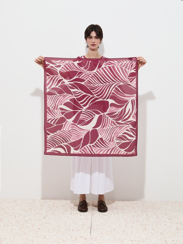 Len�o Quadrado com Estampado