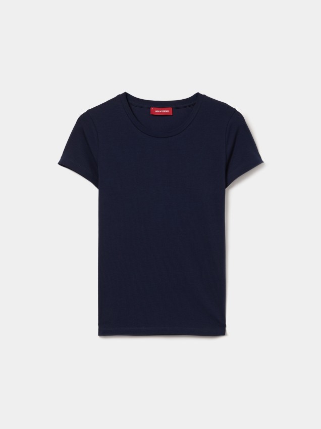 T-shirt Básica de Algodão