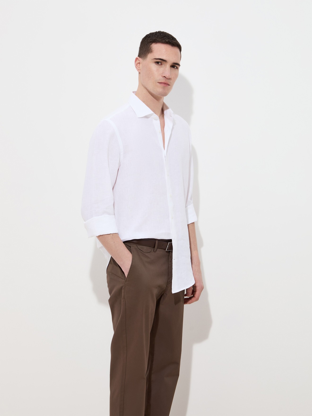 Camisa de Linho Regular Fit