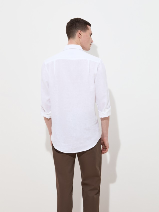 Camisa de Linho Regular Fit