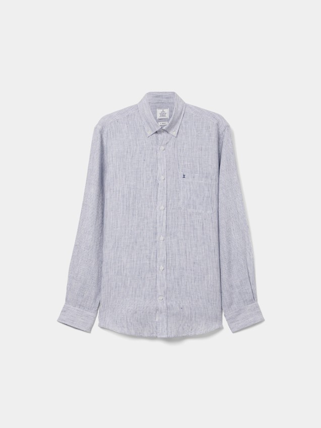 Camisa Regular Fit às Riscas