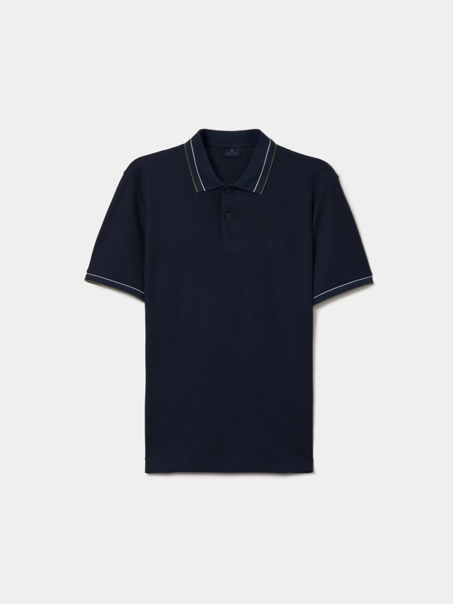 Polo Piqué com Riscas