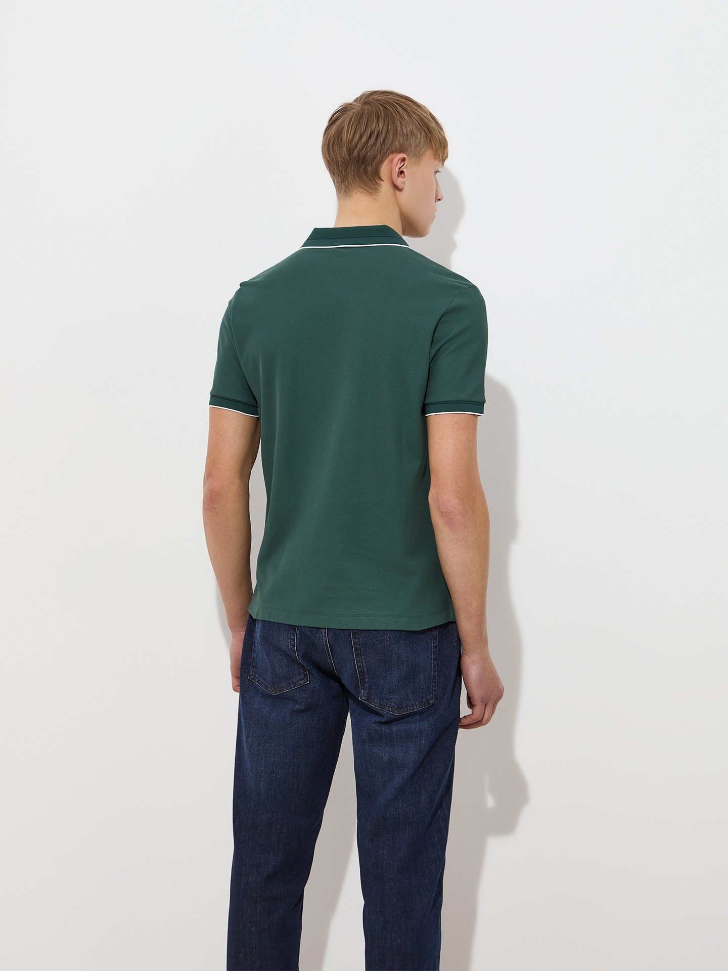 Polo Piqué com Riscas