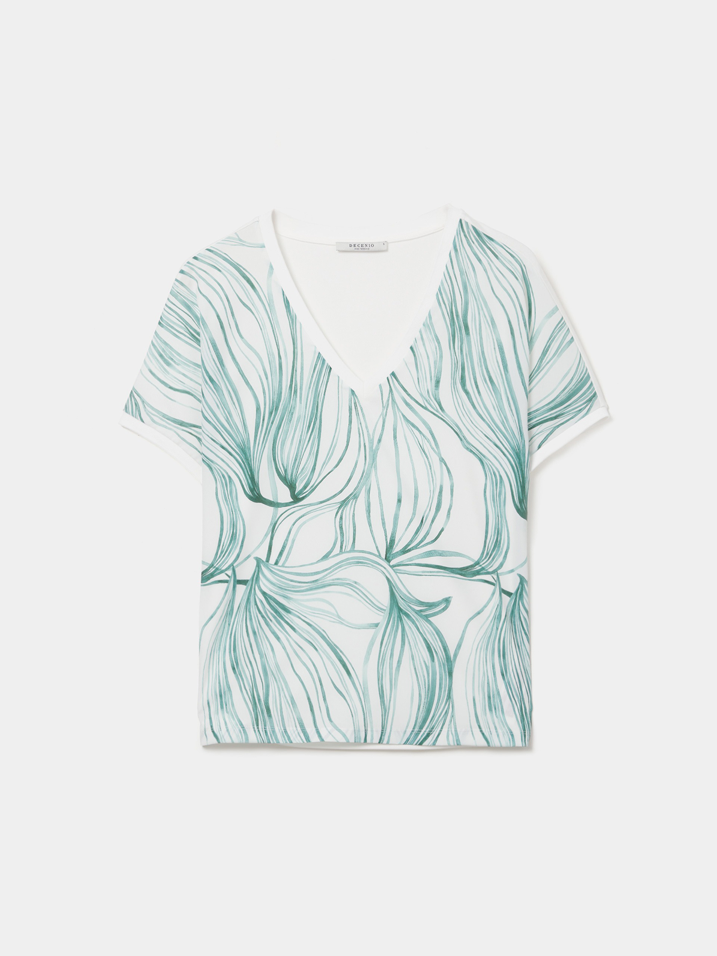 T-shirt Fluída Estampada